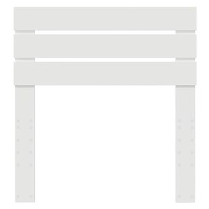 vidaXL Tête de lit avec tête de lit Blanc 75 cm Bois d'ingénierie