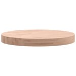 vidaXL Dessus de table Ø40x4 cm rond bois massif de hêtre