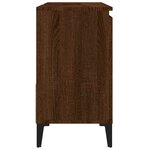 vidaXL Armoire de bain chêne marron 65x33x60 cm bois d'ingénierie