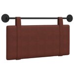 vidaXL Tête de lit suspendue Brun Brillant PU antique