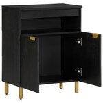vidaXL Buffet noir 60x33x75 cm bois d'ingénierie