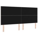 vidaXL Tête de lit Hauteur réglable Manuel Taupe 200 cm tissu