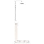 vidaXL Douche d'extérieur 206 cm Blanc