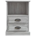 vidaXL Table de chevet sonoma gris 43x36x60 cm