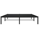vidaXL Cadre de lit métal sans matelas noir 150x200 cm