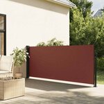 vidaXL Auvent latéral rétractable marron 117x300 cm