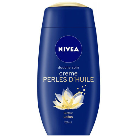 Nivea Douche Soin Crème Perles d’Huile Senteur Lotus 250ml (lot de 6)