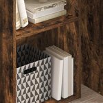 vidaXL Bibliothèque chêne fumé 40x30x77 cm bois d'ingénierie