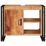 vidaXL Meuble sous évier Marron 71 x 33 x 58 cm Bois d'Acacia Massif