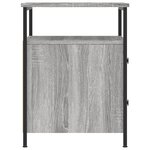 vidaXL Table de chevet sonoma gris 44x45x60 cm bois d'ingénierie