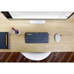 LOGITECH Clavier K380 Dark Grey - Multi-Device Bluetooth Keyboard