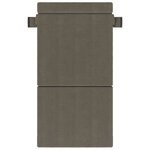 vidaXL Canapé-lit pliable Gris clair 70 x 80 x 60 cm Tissu