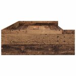 Cadre de lit avec rangement Bois Ancien 90 x 200 cm Bois d'ingénierie