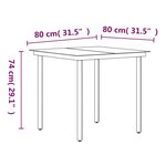 vidaXL Ensemble à manger de jardin avec coussins 5 Pièces Noir