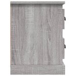 vidaXL Meuble TV sonoma gris 102x35 5x47 5 cm bois d'ingénierie