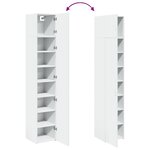 vidaXL Armoire de rangement mince blanc 40x42 5x225 cm