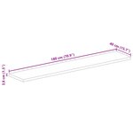 vidaXL Dessus de table 180x40x3 8cm rectangulaire bois massif d'acacia