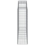 vidaXL Paniers à gabions arqués 5 Pièces 200x50x140/160 cm Fer galvanisé