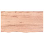 vidaXL Étagère murale marron clair bois chêne massif traité