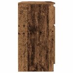 vidaXL Buffet avec tiroir vieux bois 71x35x65 cm bois d'ingénierie
