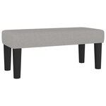 vidaXL Sommier à lattes de lit avec matelas Gris clair 100x200cm Tissu