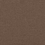 vidaXL Fauteuil inclinable Marron Tissu