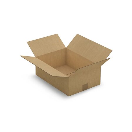Caisse carton brune simple cannelure raja 43x30x15 cm (lot de 25)