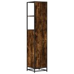vidaXL Armoire de salle de bain chêne fumé 35x37 5x166 cm