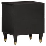 vidaXL Table de chevet 40x33x46 cm Bois de manguier solide