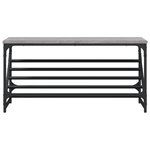 vidaXL Étagère à chaussures sonoma gris 90x30x45 cm bois d'ingénierie