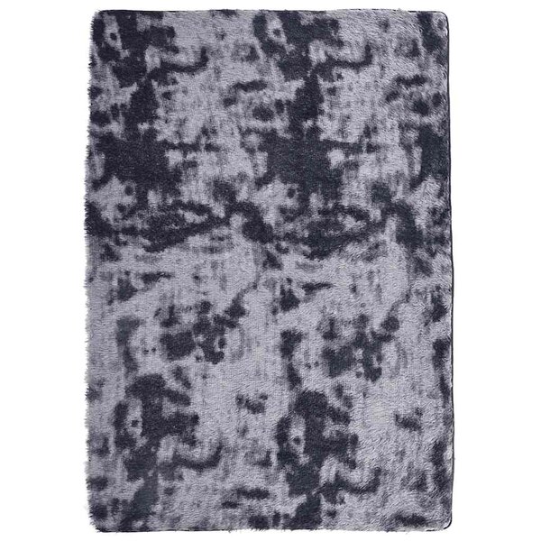 vidaXL Tapis Shaggy à poils longs NAVARRA gris foncé 240x340 cm
