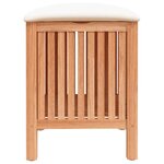 vidaXL Tabouret de salle de bain 40 5x40x52 cm Bois massif de noyer