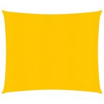vidaXL Voile d'ombrage 160 g/m² carré jaune 4x4 m PEHD