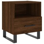 vidaXL Tables de chevet 2 Pièces chêne marron 40x35x47 5 cm