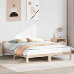 vidaXL Cadre de lit sans matelas 160x200 cm bois massif de pin