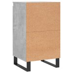 vidaXL Buffet gris béton 40x35x70 cm bois d'ingénierie