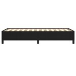 vidaXL Cadre de lit sans matelas noir 90x200 cm tissu