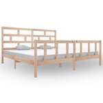 vidaXL Cadre de lit Bois de pin massif 200x200 cm