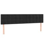 vidaXL Sommier à lattes de lit avec matelas noir 120x190 cm velours