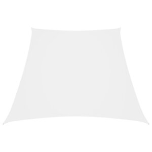 vidaXL Voile de parasol Tissu Oxford trapèze 2/4x3 m Blanc