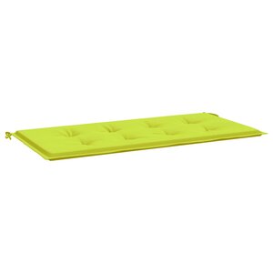 vidaXL Coussin de banc de jardin vert brillant 120x50x4cm tissu oxford