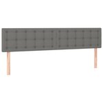vidaXL Sommier à lattes de lit avec matelas gris foncé 120x190cm tissu