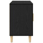 vidaXL Buffet chêne noir 100x36x60 cm bois d'ingénierie
