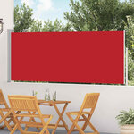 vidaXL Auvent latéral rétractable de patio 120x500 cm Rouge