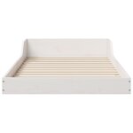vidaXL Cadre de lit Blanc Bois massif en pin