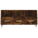 vidaXL Meuble TV chêne fumé 102x36x50 cm bois d'ingénierie