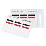 Feuillet de drapeaux Empire Allemand en couleurs pour reliures.