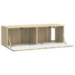 vidaXL Meuble TV mural 98 x 31 x 30 cm Chêne Sonoma Bois d'ingénierie
