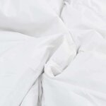 vidaXL Couette avec oreiller 3 Pièces Blanc Microfibre