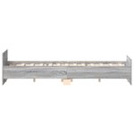 vidaXL Cadre de lit sans matelas sonoma gris 120x200 cm
